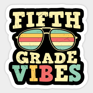 Back to School 5th Grade Vibes Sticker